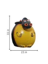 Cow Pen Holder In Black Pottery - Image 2
