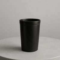 Black Pottery Glass